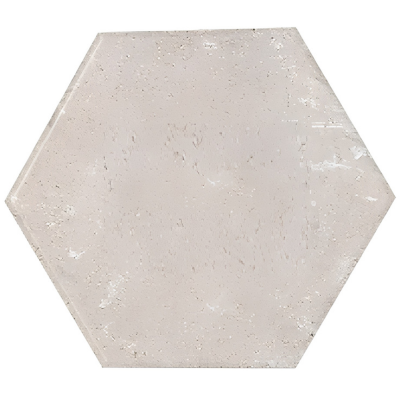 100 Adoquin Hexagonal Off White 30.48 X 17.59 X 4 Cm Blanco